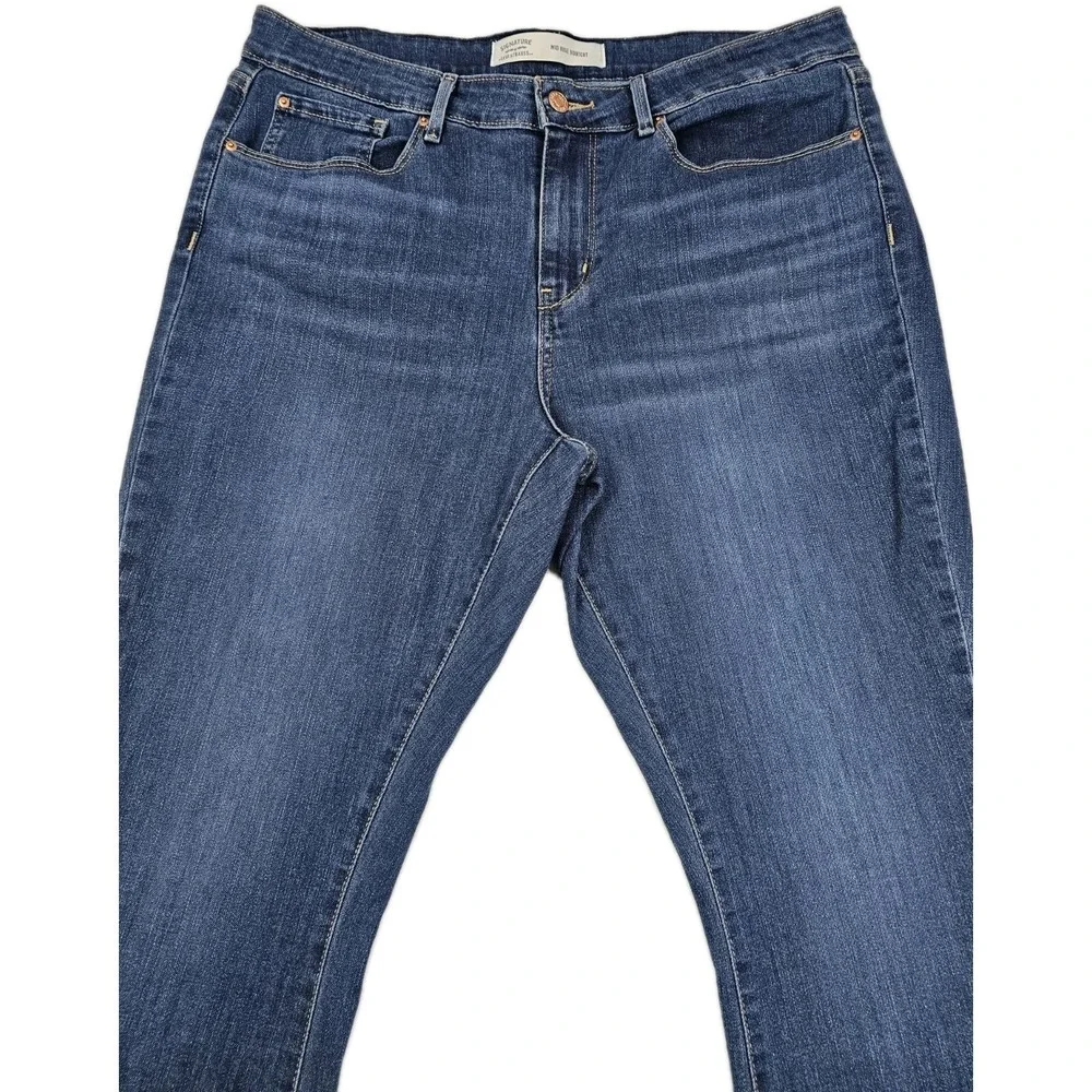Signature‎ by Levi's Strauss Mid Rise Bootcut Denim Blue Jeans Womens 16S 33x30